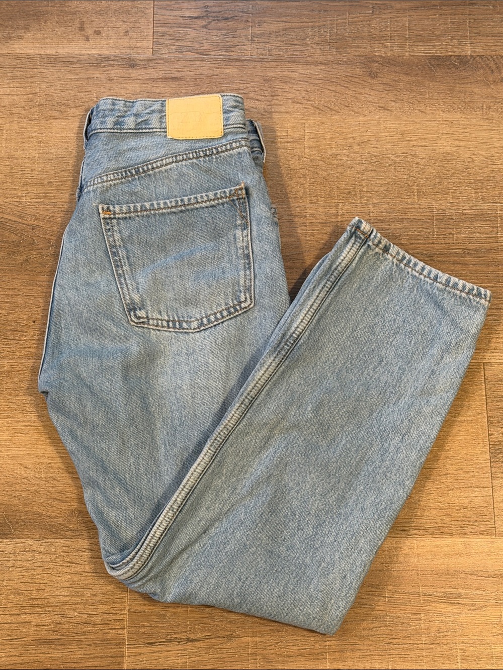 Zara Light Wash Mom Jeans